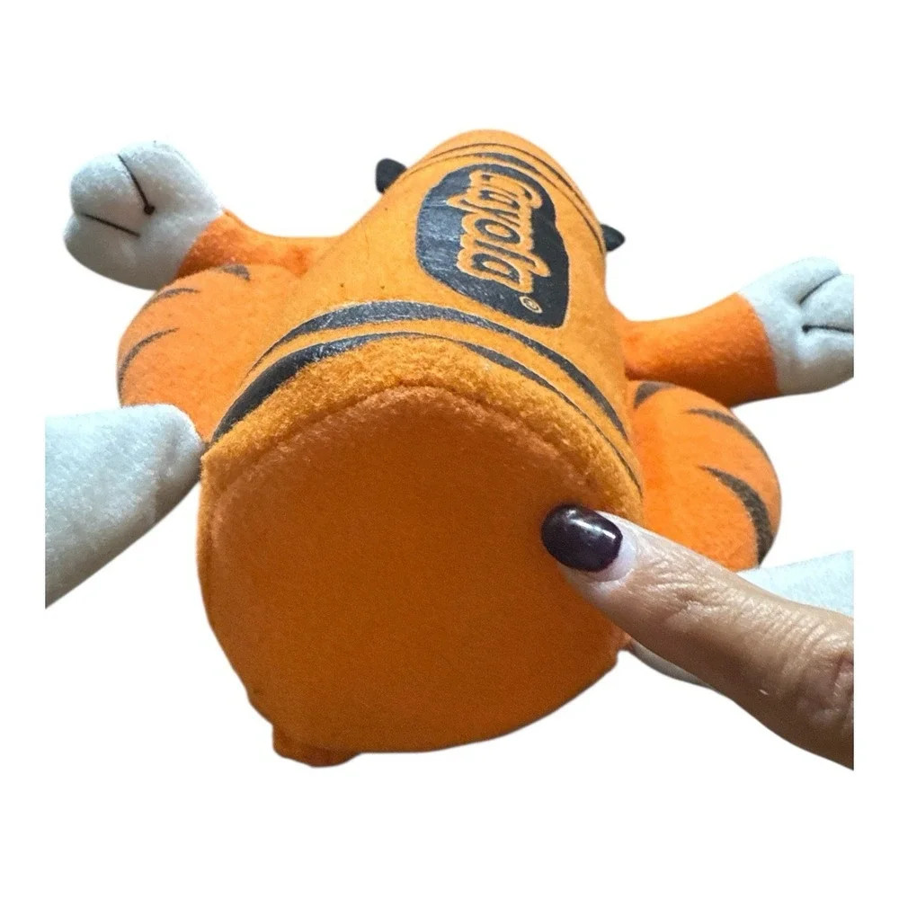 2008 Crayola Color Orange Tiger Plush Stuffed Toy Crayon Nanco 9